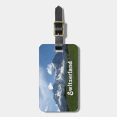Zwitsers landschap bagagelabel (Voorkant verticaal)