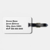 Zwitsers landschap bagagelabel (Achterkant horizontaal)