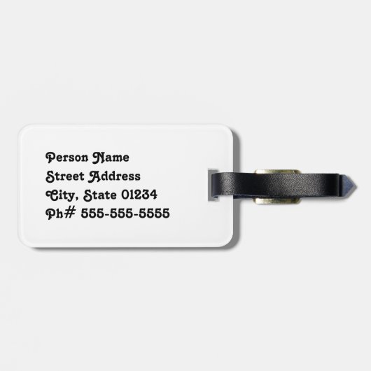 Zwitsers landschap bagagelabel (Achterkant horizontaal)