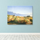 Zwitsers Landschap Canvas Afdruk (Insitu (Houten vloer))