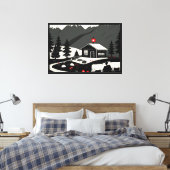 Zwitsers landschap canvas afdruk (Insitu (Slaapkamer))