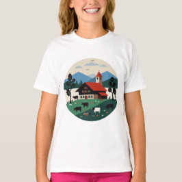 Zwitsers landschap t-shirt