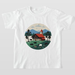 Zwitsers landschap t-shirt