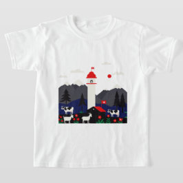 Zwitsers landschap t-shirt