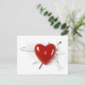 Zwitsers legerhart briefkaart (Staand voorkant)