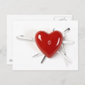 Zwitsers legerhart briefkaart (Voorkant / Achterkant)