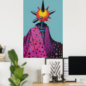 Zwitsers legerhoofd - Ken Gage Art Poster (Thuiskantoor)