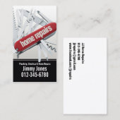 Zwitsers Legermes Home Reparaties Wit Visitekaartj Visitekaartje (Voorkant / Achterkant)