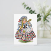  Zwitsers meisje traditionele kleding Briefkaart (Staand voorkant)