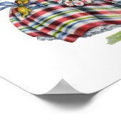  Zwitsers meisje traditionele kleding Poster (Hoek)