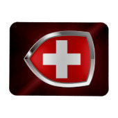 Zwitsers metaalembleem magneet (Horizontaal)