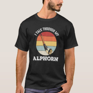 Zwitsers muziekinstrument Alphorn in Zwitserland A T-shirt