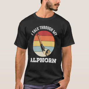 Zwitsers muziekinstrument Alphorn in Zwitserland A T-shirt