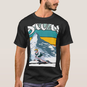 Zwitsers Nationaal Park Souvenir Zwitserland Berge T-shirt