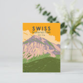 Zwitsers nationaal park Zwitserland  Briefkaart (Staand voorkant)