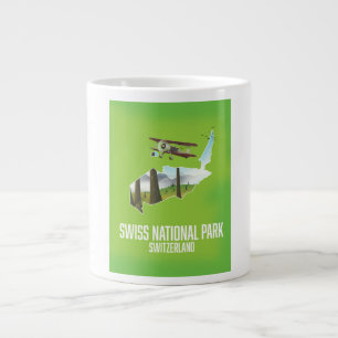 Zwitsers Nationaal Park, Zwitserland kaart Grote Koffiekop