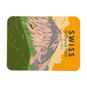 Zwitsers nationaal park Zwitserland  Magneet (Horizontaal)