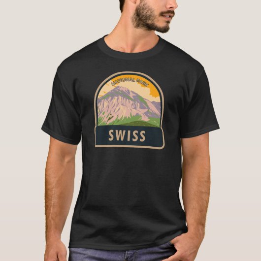 Zwitsers nationaal park Zwitserland  T-shirt (Voorkant)