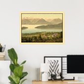  Zwitsers Panorama van Rigi Kaltbad Poster (Thuiskantoor)