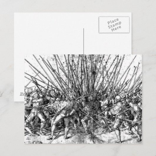 Zwitsers Pikemen Briefkaart (Voorkant / Achterkant)