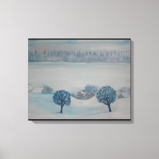 Zwitsers platteland Opus 1 Winter Canvas Afdruk (Voorkant)