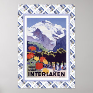 Zwitsers Poster Interlaken