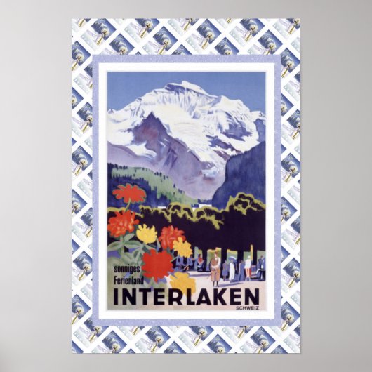  Zwitsers Poster Interlaken (Voorkant)