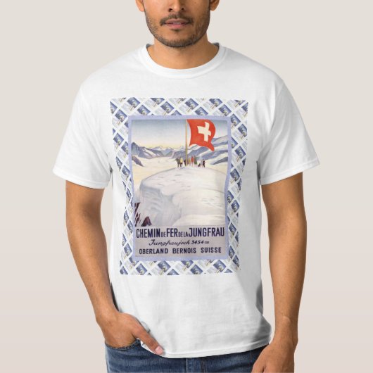  Zwitsers Poster Jungfrau T-shirt (Voorkant)