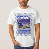  Zwitsers Poster Luzern Interlaken T-shirt (Voorkant)