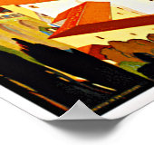 Zwitsers Poster van Locarno Riviera Vintage (Hoek)