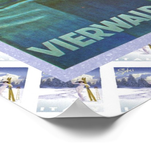  Zwitsers Poster Vierwaldstattersee (Hoek)