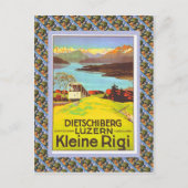 Zwitsers Raulway Poster, Dietschiberg, Luzern Briefkaart (Voorkant)
