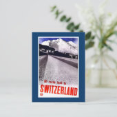 " Zwitsers reisbureau" Briefkaart (Staand voorkant)
