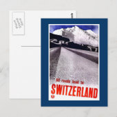 " Zwitsers reisbureau" Briefkaart (Voorkant / Achterkant)