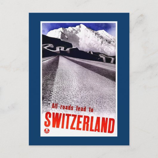 " Zwitsers reisbureau" Briefkaart (Voorkant)