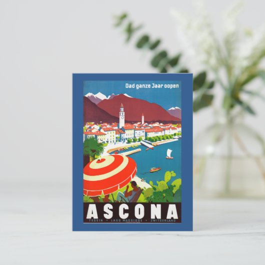  Zwitsers reisbureau Briefkaart (Staand voorkant)