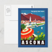 Zwitsers reisbureau Briefkaart (Voorkant / Achterkant)