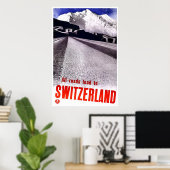 " Zwitsers reisbureau" Poster (Thuiskantoor)