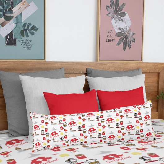 Zwitsers reispictogram lichaamskussen