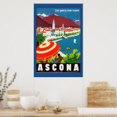  Zwitsers reisposter Poster (Keuken)