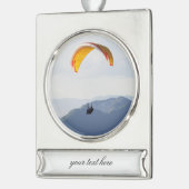 Zwitsers Sinaasappel Fabulous Epic Verzilverd Banner Ornament (Links)