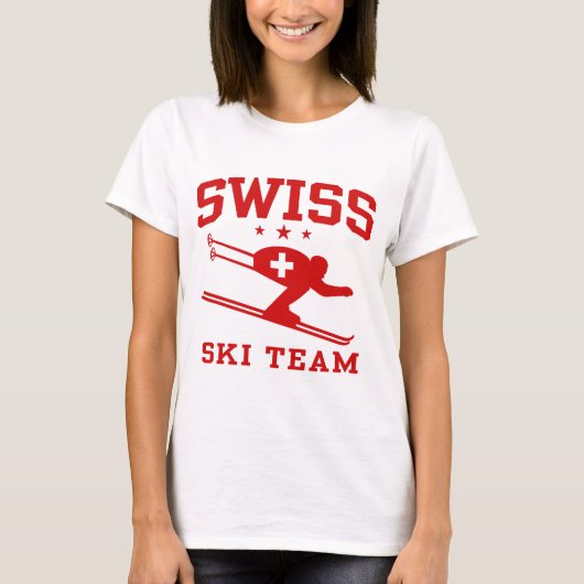 Zwitsers skiteam t-shirt (Voorkant)