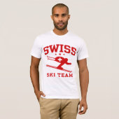 Zwitsers skiteam t-shirt (Voorkant volledig)