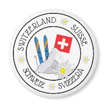 Zwitsers Stereotype White Refkoelkast Magnet