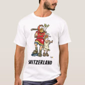 Zwitsers t-shirt met William Tell, zijn zoon en ee (Voorkant)