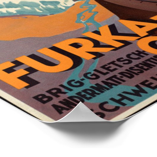  Zwitsers treinreisposter Poster (Hoek)