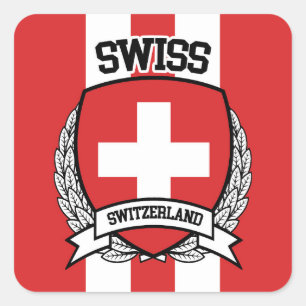 Zwitsers Vierkante Sticker