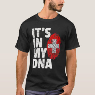 Zwitsers Vlag in mijn DNA-kerst Gi T-shirt