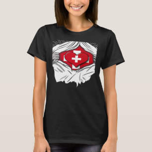 Zwitsers vlaggenland van Zwitserland T-shirt
