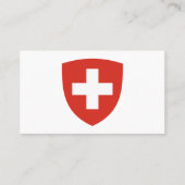 Zwitsers Wapen, Vlag van Zwitserland Visitekaartje (Voorkant)